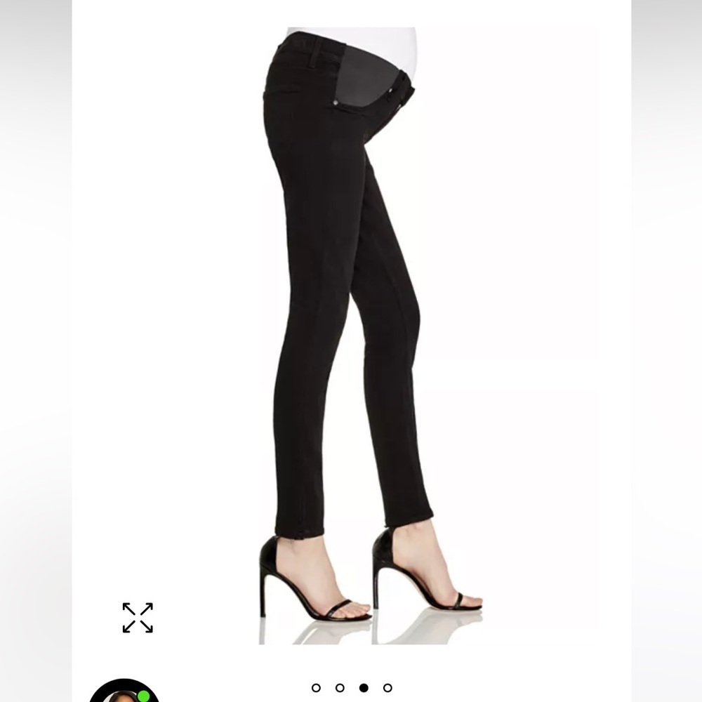 Paige maternity black ultra skinny Verdugo black jeans